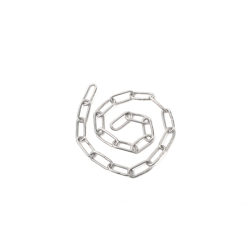 Silver Stainless Steel Windlass Anchor Chain 3mm 4mm 5mm DIN766 Short Link Chain