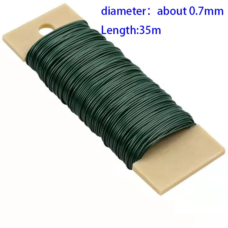 0.7mm/35m Green Flexible Paddle Crafts Christmas Wreaths Tree Garland and Floral Flower wire
