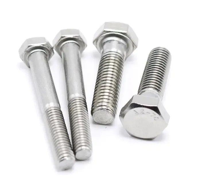 M10 x 100mm Fluoropolymer Coated Hexbolts ASTM A193 GR.B8M AISI 316 Bolts with Nuts ASTM A194 GR.8M
