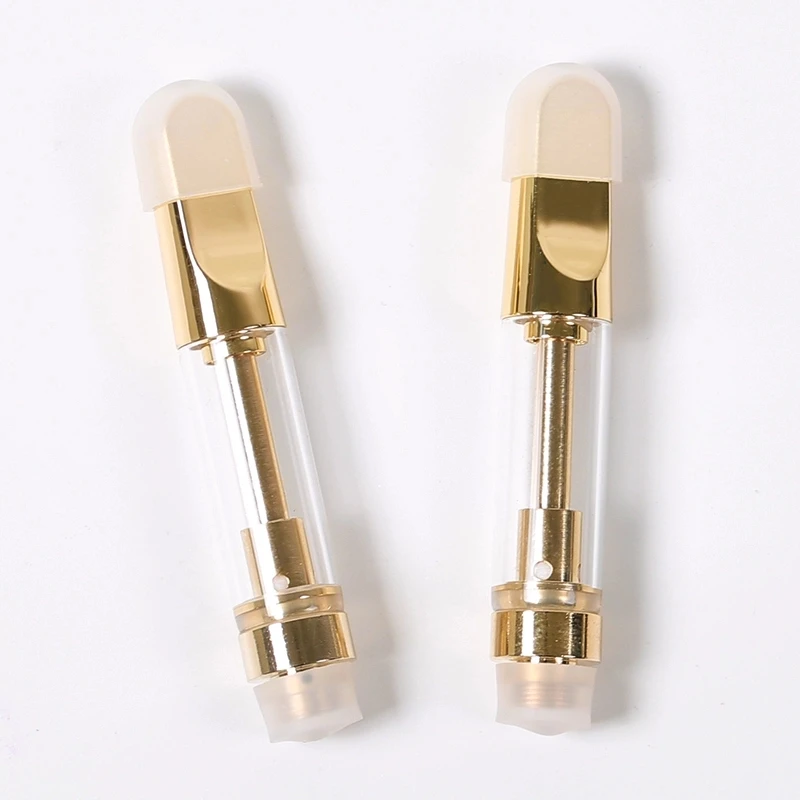 2021 Прямая продажа с завода, керамическая катушка с логотипом на заказ, золотой дрип-тип, 1 мл cbd вейп-картридж
