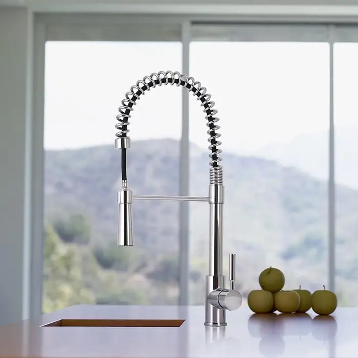 
AMIG Guaranteed Quality Brass Gourmet Modern Faucet Luxury Kitchen Faucets Pull out Spring kitchen mixer Faucet 