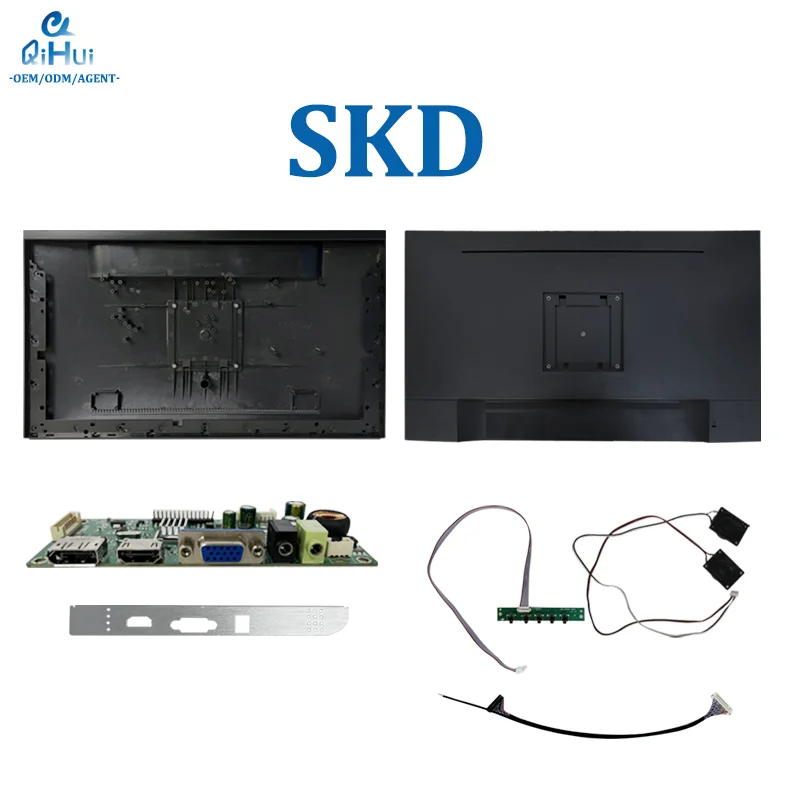 Qhui OEM ODM Monitor 19 22 24 27 32 Inch LED LCD Monitor CKD SKD for accessory Part
