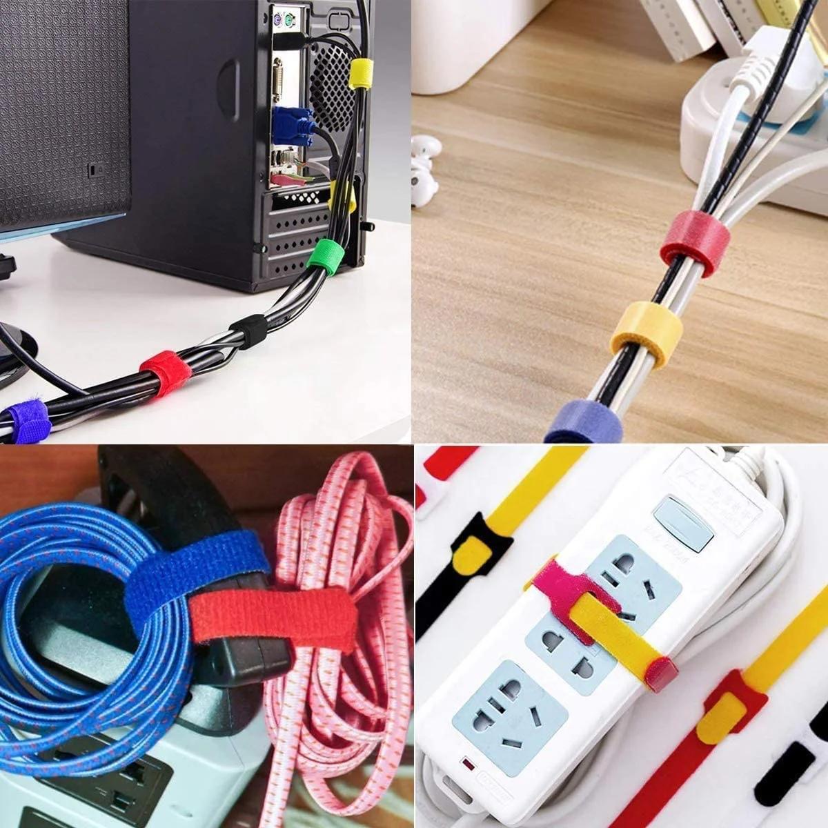 1 inch nylon reusable strap  hook and loop tape wires management  for cable ties