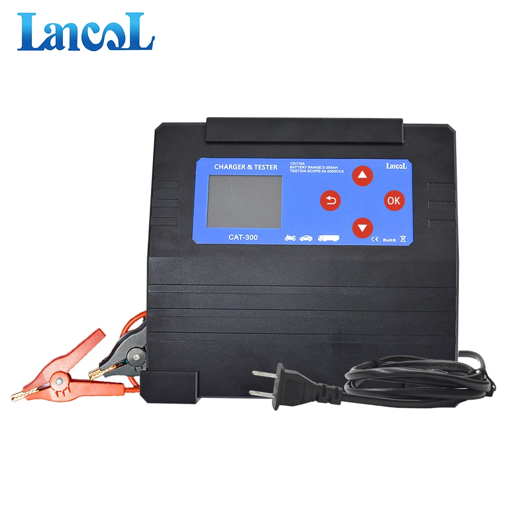 Lancol 12V 15A battery tester and car  lithium ion battery charger integrated detector CAT-300