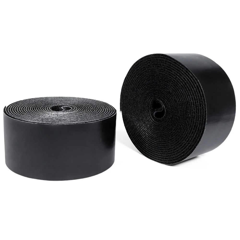 15Ft X 2 Inch Hook and Loop Strips Set With Adhesive Double Rolls of Heavy Duty Self Adhesive Tape