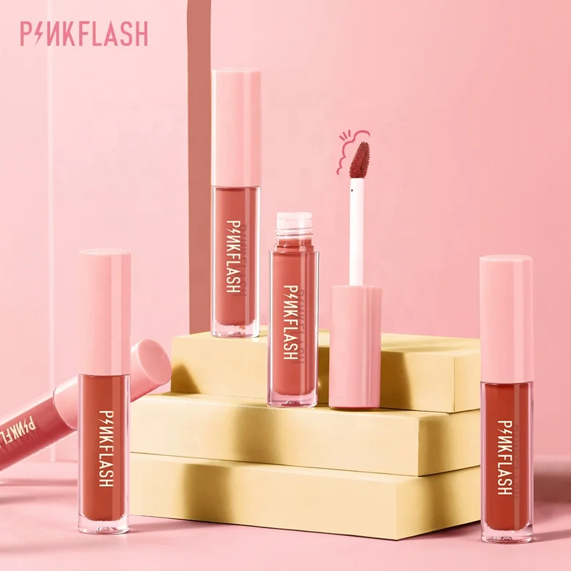 PINKFLASH Long Lasting Lipstick Make Up Matte Liquid Lip Stick Non Drying Makeup Nude Red Pigment Waterproof 14 Colors Cosmetic