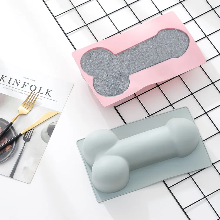 Creative funny sexy penis shaped silicone mold 3d DIY soap mold birthday cake baking mold silicone mould