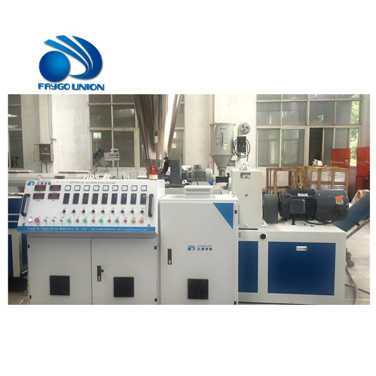 twin screw single wall upvc profile edge band mini granulator  extrusion machine