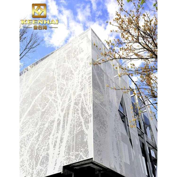Facades Panel Decorative Modern Aluminum Perforated Facade Panels For Building