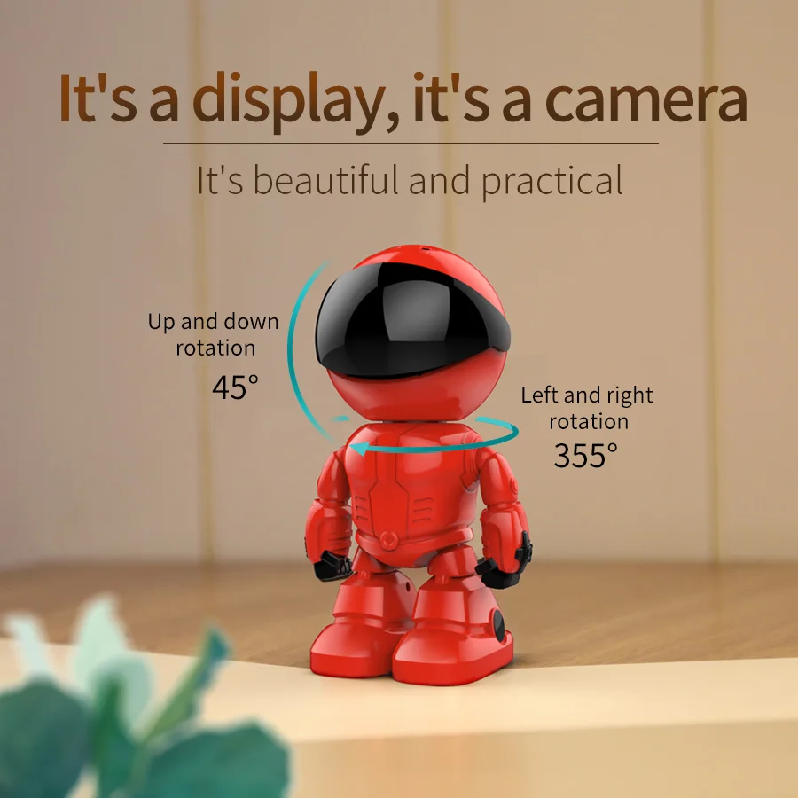  1080P робот IP камера с поддержкой Wi-Fi беспроводной 2MP CCTV ПЭТ Смарт домашнее видеонаблюдение P2P