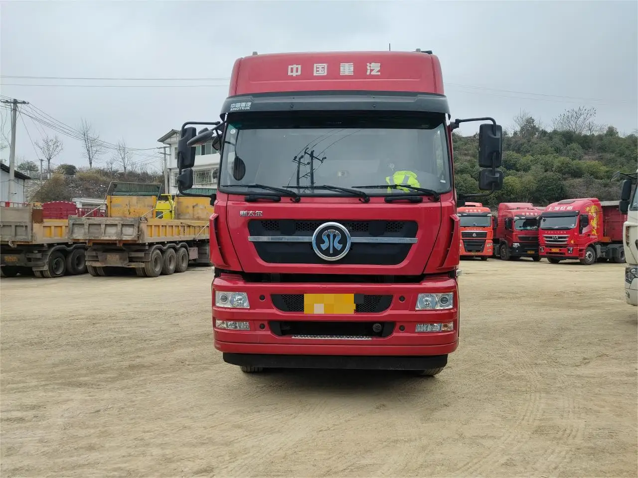 Тяжелый Грузовик Sinotruk HOWO D7B 6x4 CNG трактор с дизельным двигателем мощностью 450 л.с. автоматическая механическая коробка передач левое Рулевое управление