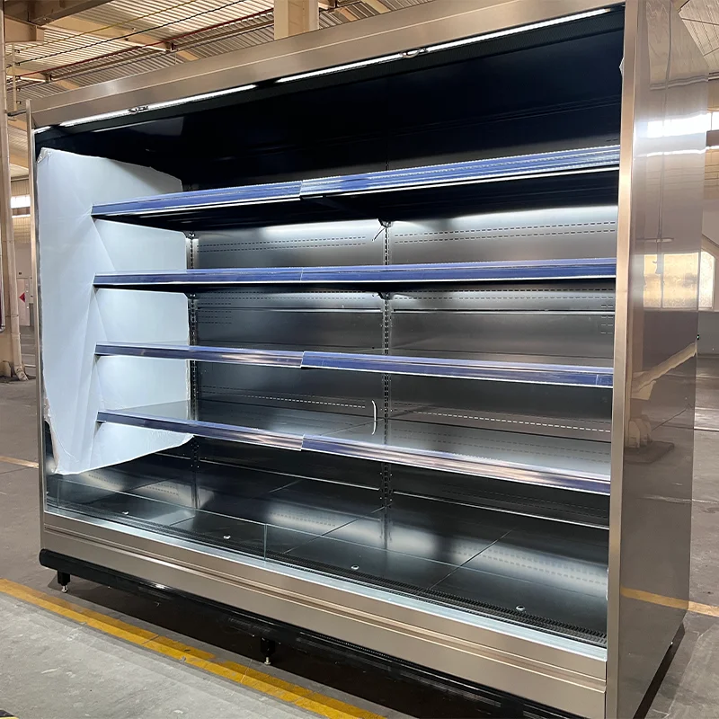 Commercial Upright Refrigerator Multi-layer Open Display Refrigerated Cabinet