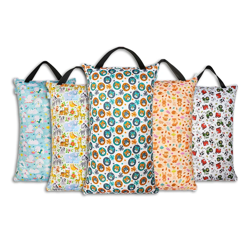 Double Zip Separation  Large Oversized  Waterproof  Custom Wet Bag Label Packaging