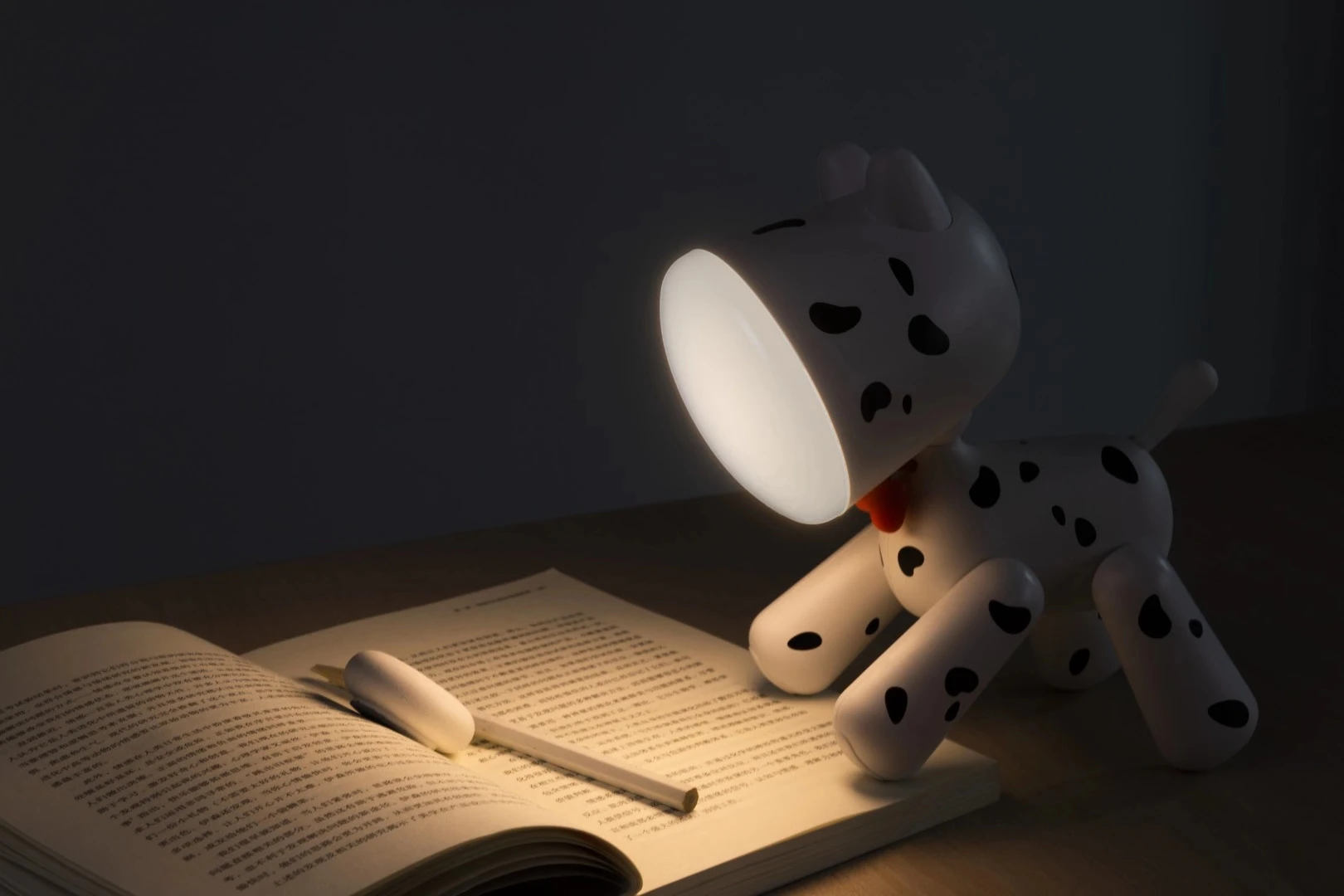 Cute Animal Small Usb Kids Puppy Night Light Custom study LED Rechargeable Foldable Dog Table Lamp Home Decor for Children Baby