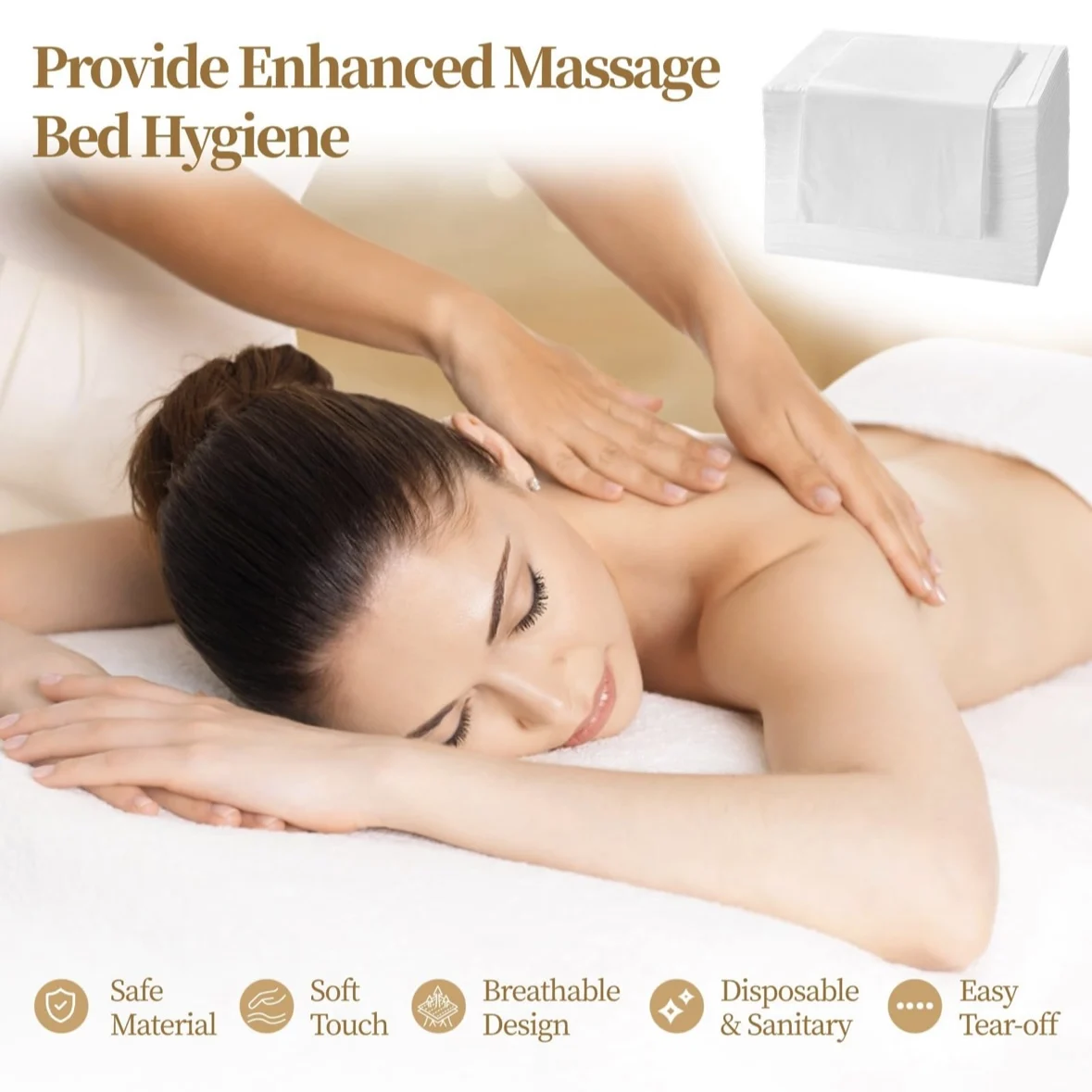 Massage bed sheets spa bed sheets Clean and hygienic for single use Waterproof, oil-proof and sweat-proof