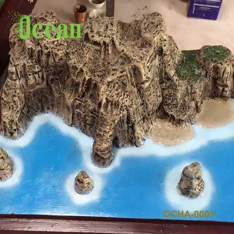 Coastal landform model for students for education