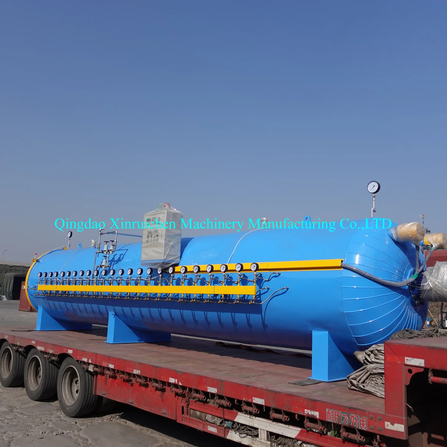 Gas autoclave rubber tire curing tank Steam heating tape vulcanization tank with CE ISO