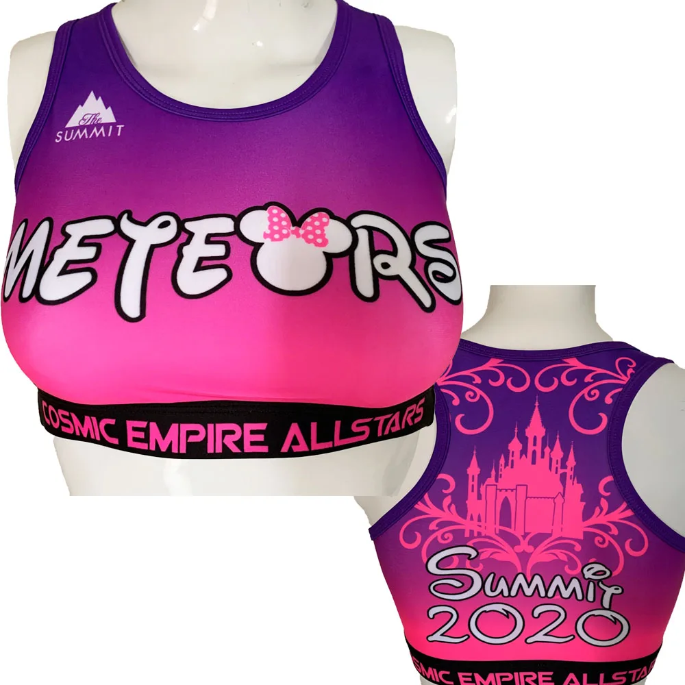 Cheerleader cheerleading cheer practice wear sports bra