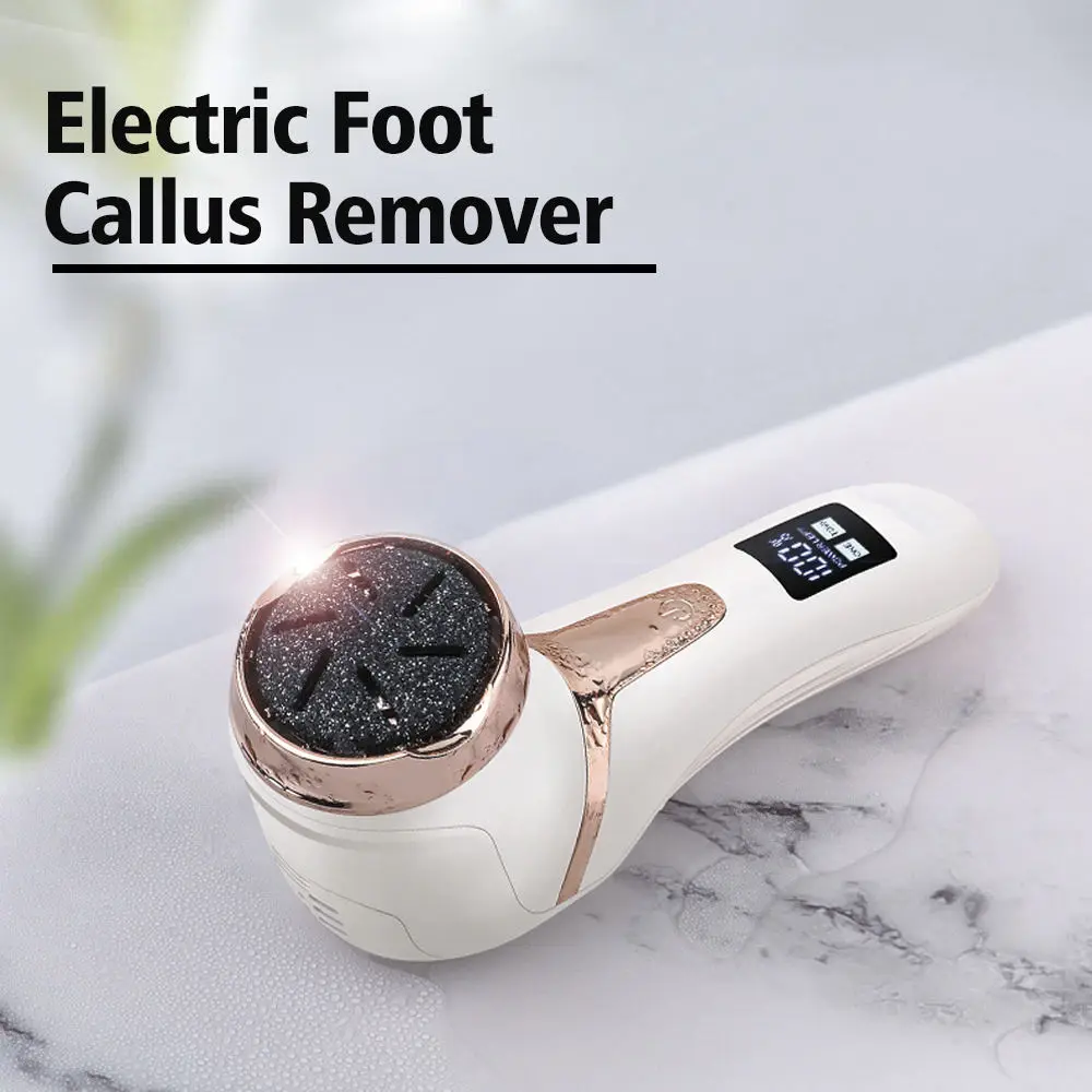 Rechargeable Electric Foot File Electric Pedicure Sander IPX7 Waterproof 2 Speeds Foot Callus Remover Feet Dead Skin Calluses