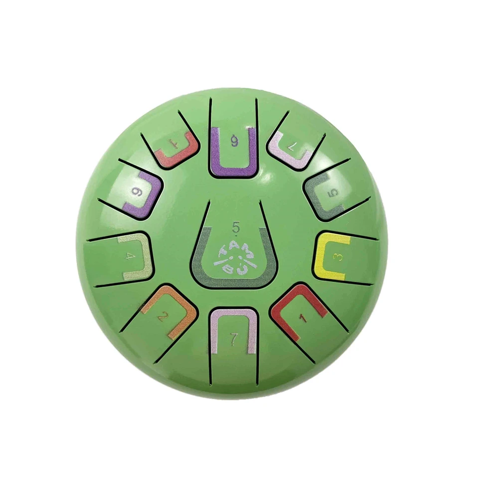 dropshipping suppliers performance Music therapy pink printing 8 inches 11 tongues hank drum Steel tongue drum