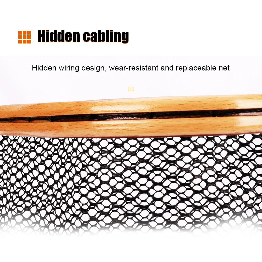 OEM High Quality Portable Lightweight Fly Landing Net for Trout Fly Fishing