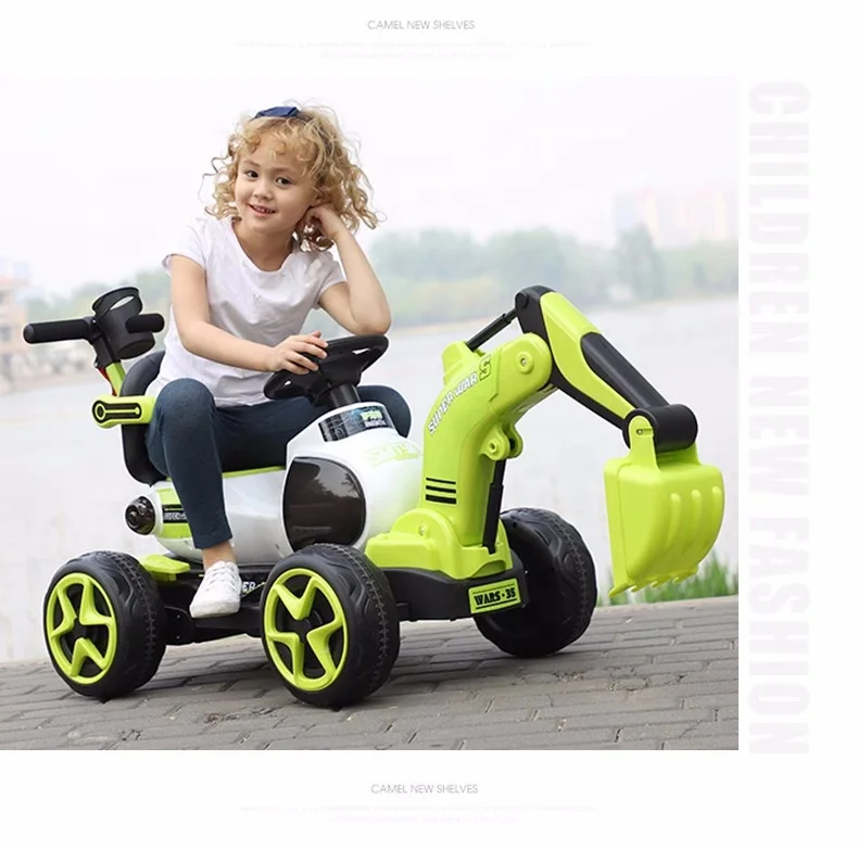Best gifts kids wholesale fashion electric car baby car toy child ride on car excavator toy