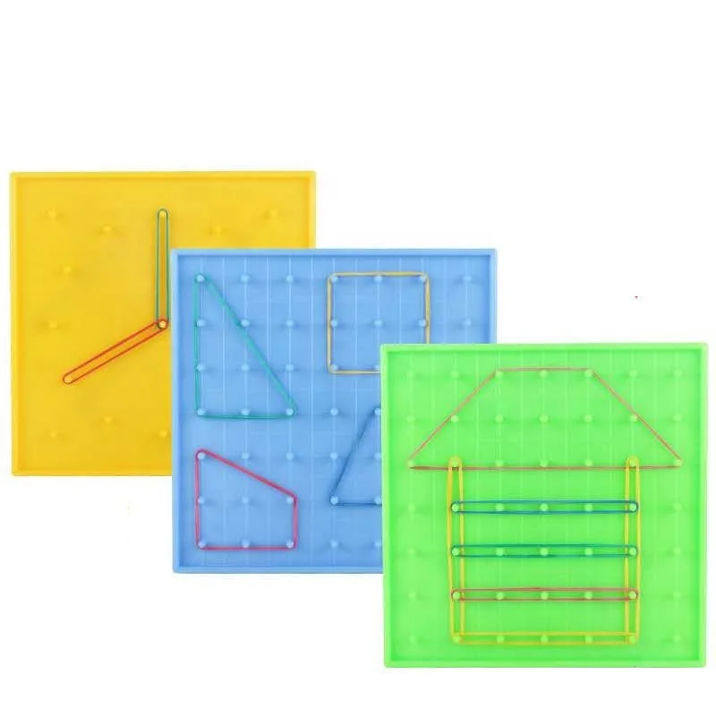 
Math puzzle toy plastic nail board double-sided Geo board 