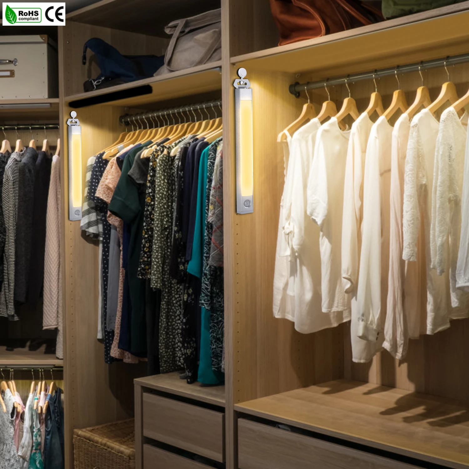 Remote Control Automatic Motion Sensor Under Cabinet Rechargeable Night Light