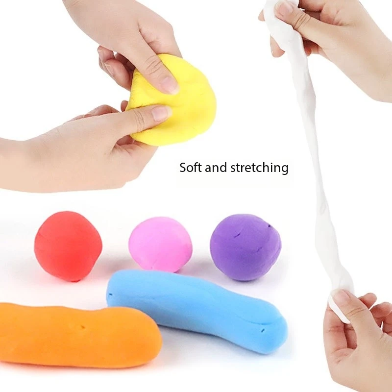 Unisex Sweet Animals DIY Clay Toys Kit Art Craft Playdough Slime Set with Educational Features for Children and Girls