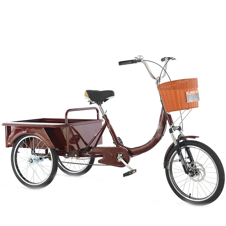 Wholesale 3 wheel adults tricycles three wheel hot selling Chinese adult pedal tricycle aluminum  adult e bikes with good