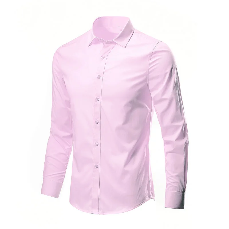 Wholesale Plain Black White Full Sleeve Formal Button Down Shirts For Men