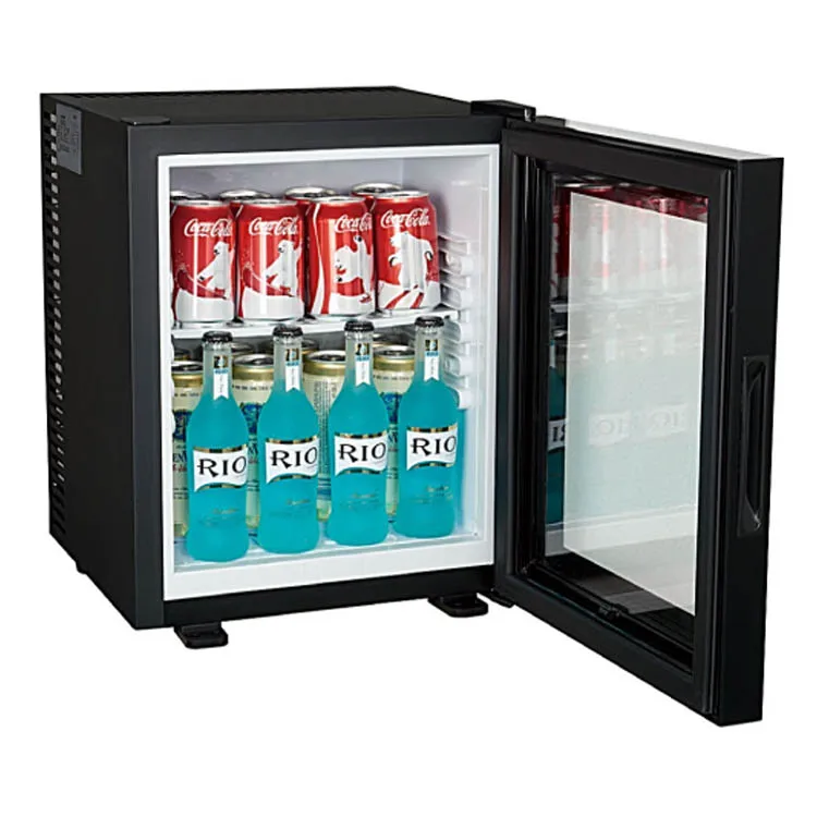 Glass Door Mini Bar Fridge,Hotel Mini Fridge,Thermoelectric Minibar Compact Refrigerators Mini