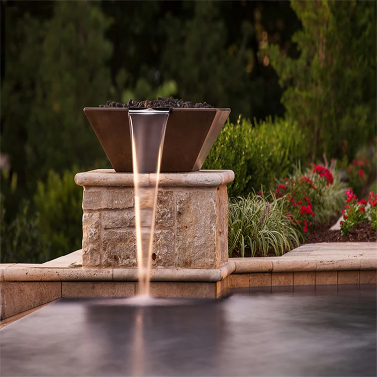 pool fire pits pool fire bowl outdoor firepit with water feature