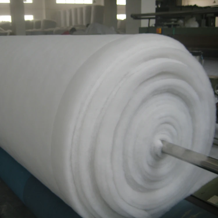 Good resilience nonwoven polyester sofa wadding filling material rolls