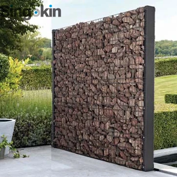 gabion wall galvanized stone basket fence multi rock metal wire mesh box