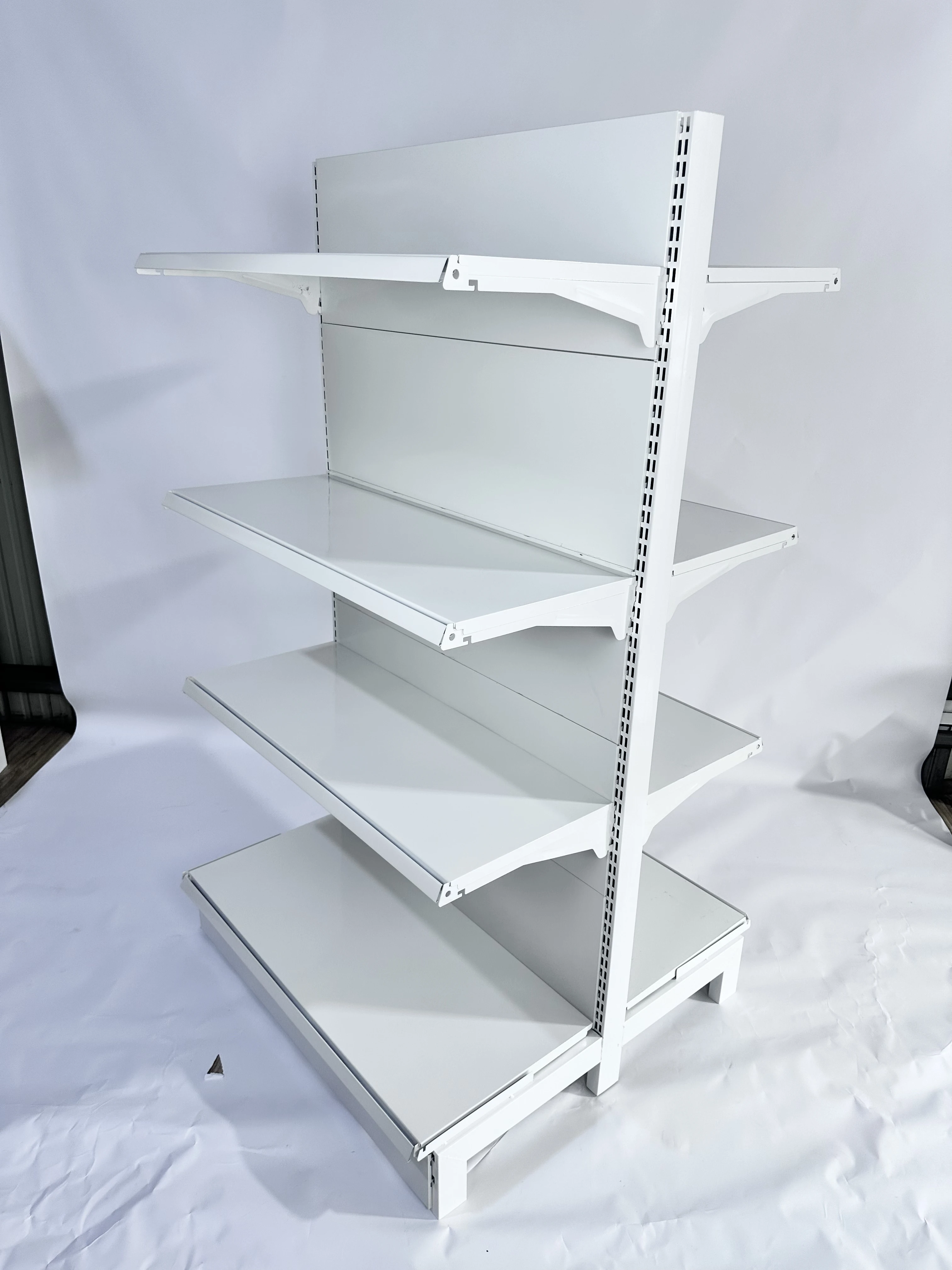 Oem Cheap Supermarket Four-shelf Metal Food Steel Shelves Store Supermarket Display Rack