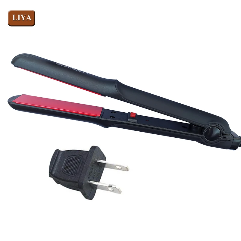 
Ionic hair curler flat iron Hot sale in Japan ceramic steam hair straightener brush hair straightener 