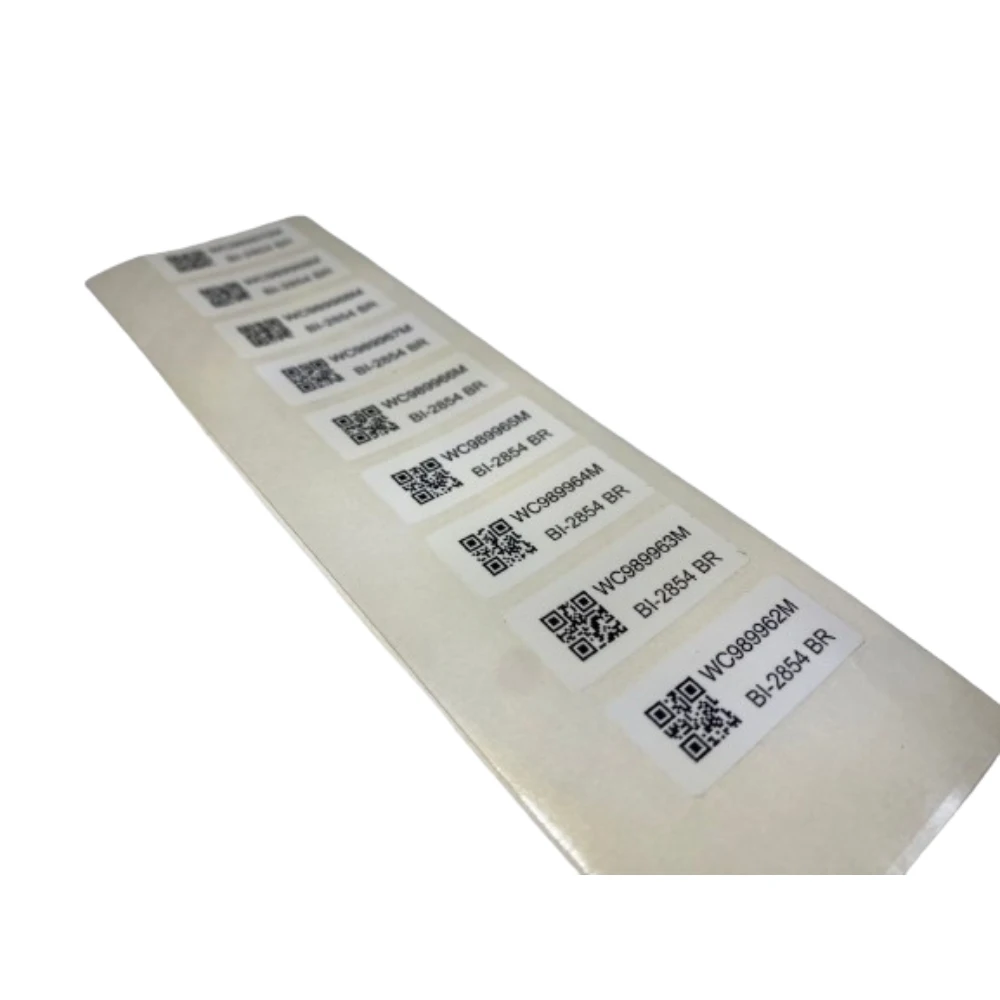 Custom Printing Hologram Overlay Unique Id Stickers Vinyl Logo Waterproof Adhesive Per Security Qr Code Label Sticker