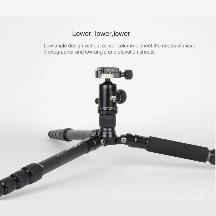 Zhongshan Coman professional carbon fiber camera tripod for digital camera compact high quality