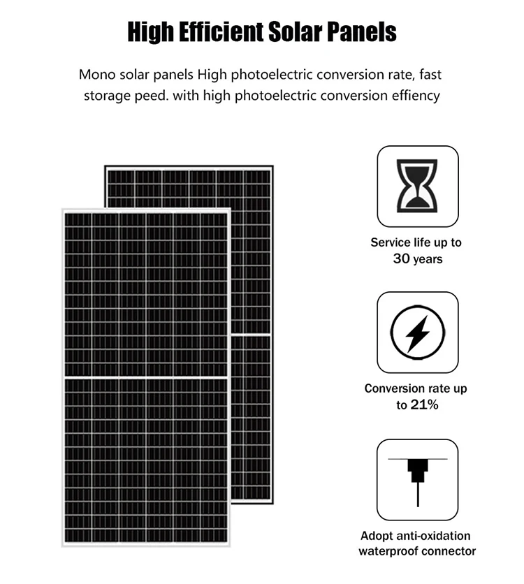 Paneles Solares Costos Mono crystalline Photovoltaic Wholesale Sale Outdoor Standard 20 Years