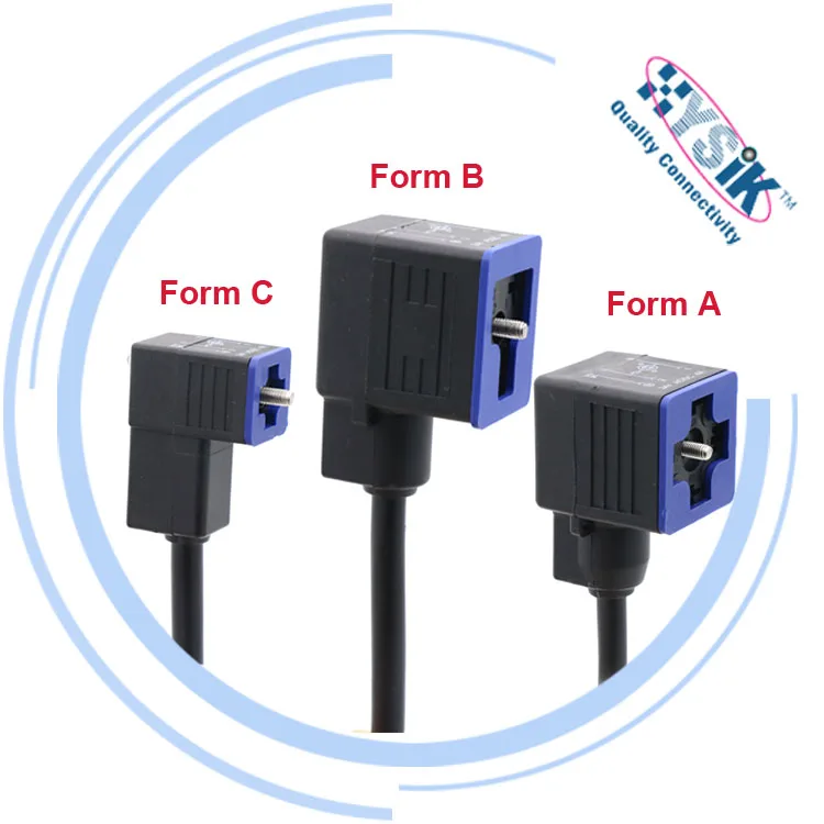 Equivalent MURR Automation Direct SC11-3 Solenoid Valve Cable 11mm DIN Connector 3m Long for refrigeration