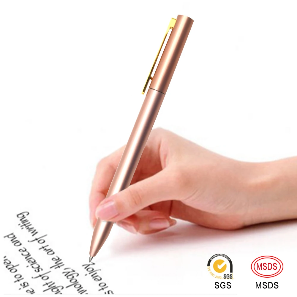 School  metal gel pen Long writing large-capacity gel pen office signature pen print logo