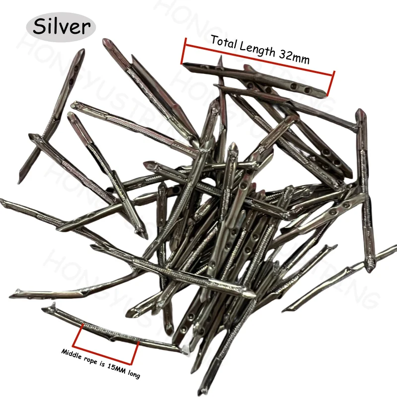 Wholesale 1.2mm  Elastic Cord With Metal Barb End 32mm Length Treasury Tags String