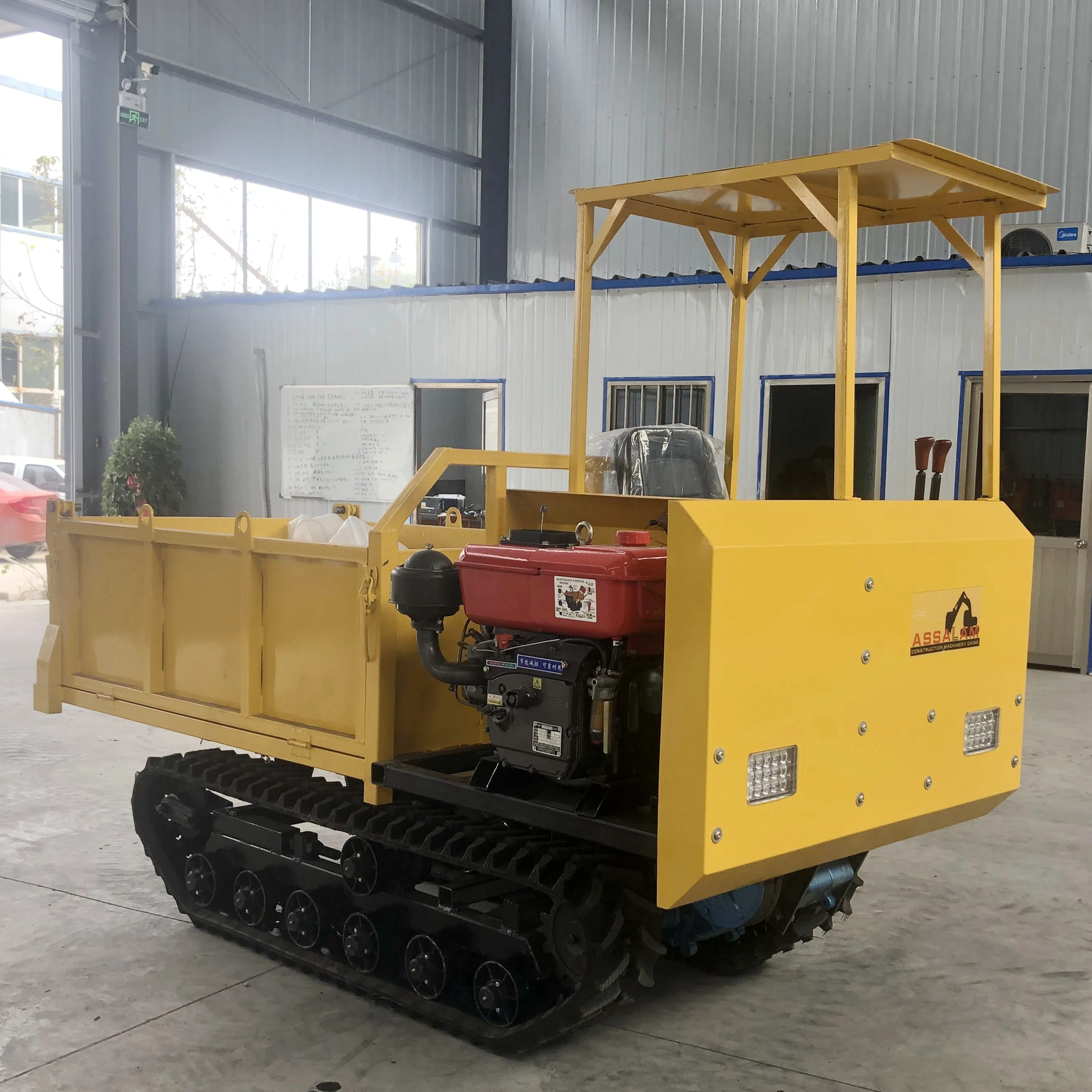 Mini Dumper Truck Rubber Track Crawler Dumper Car Crawler Transporter Diesel for Sale