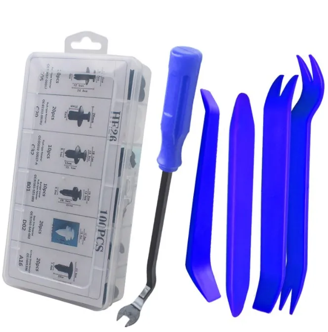 240PCS boxed buckle fasteners are applicable to Ford Toyota  universal plastic clips