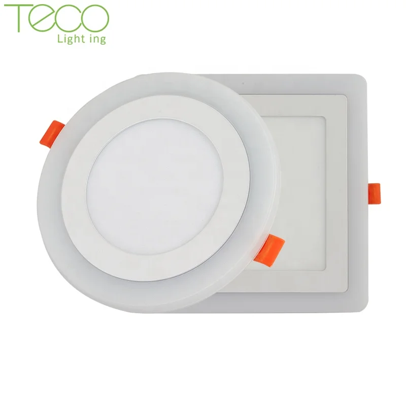 Commercial residential smd aluminum 3000k 4000k 6000k lamp 6 watt round square ip44 led ceiling light  panel