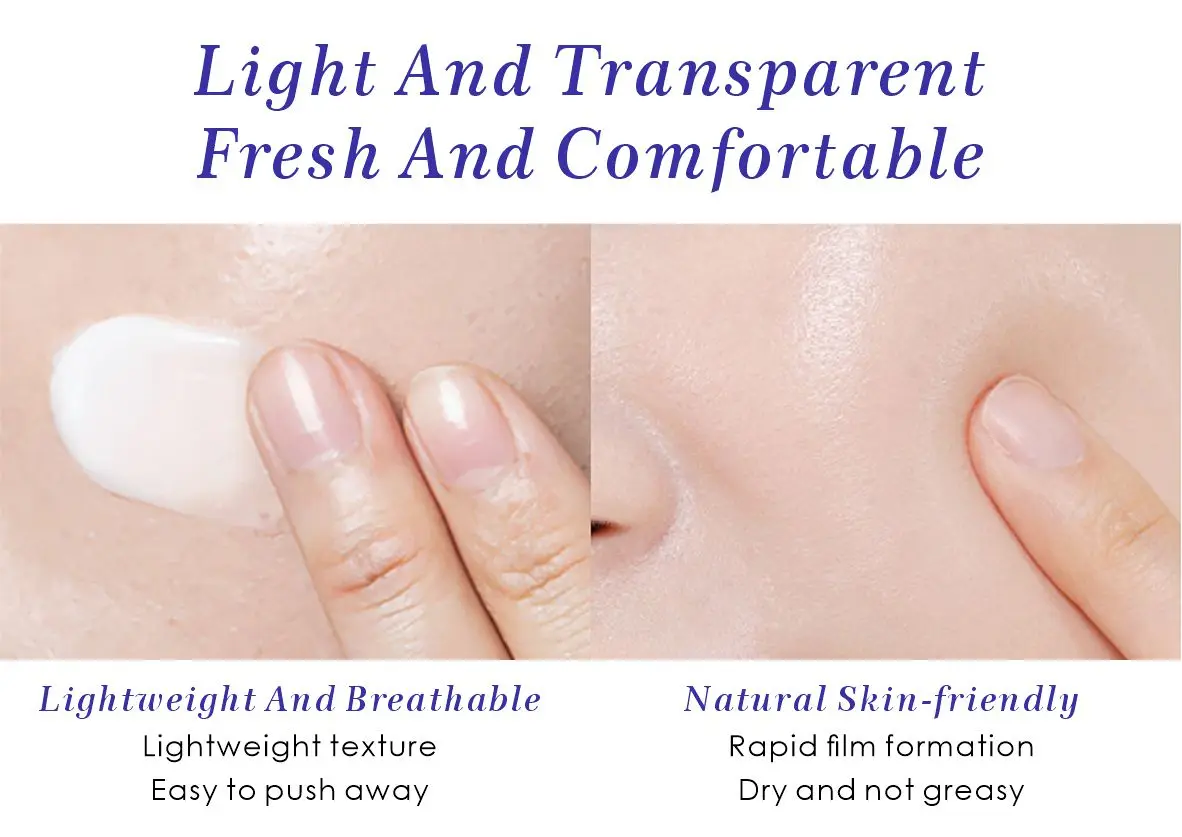 Natural Plant Extract Beauty Skin Care Facial Sunscreen Cream Spf 90 Oil Free Radical Scavenger Anti Oxidant UVA/UVB Sunblock