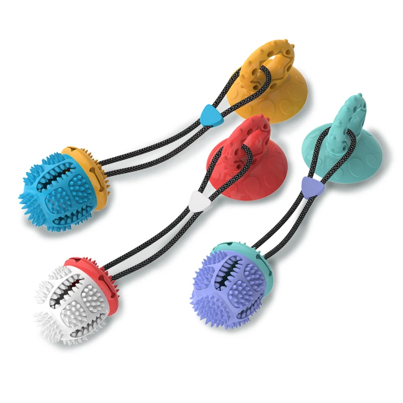 
Pet Dog Chew Toy Suction Cup for Dental Oral Care Dog Chew Toothbrush Toys 