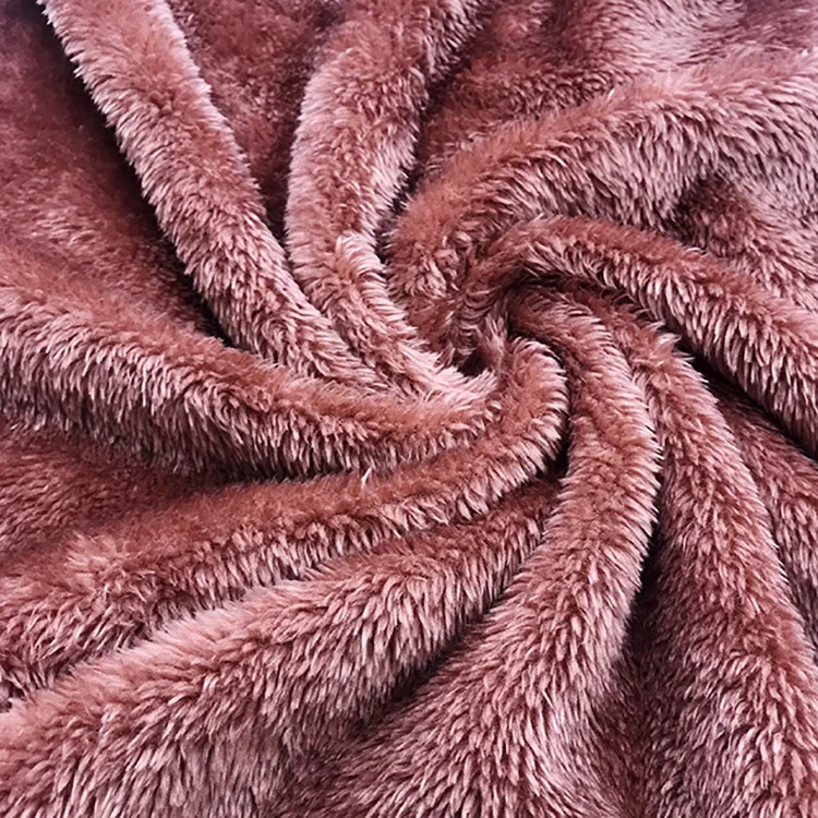 Kingcason One Side Soft Arctic Sherpa Fleece Fabric