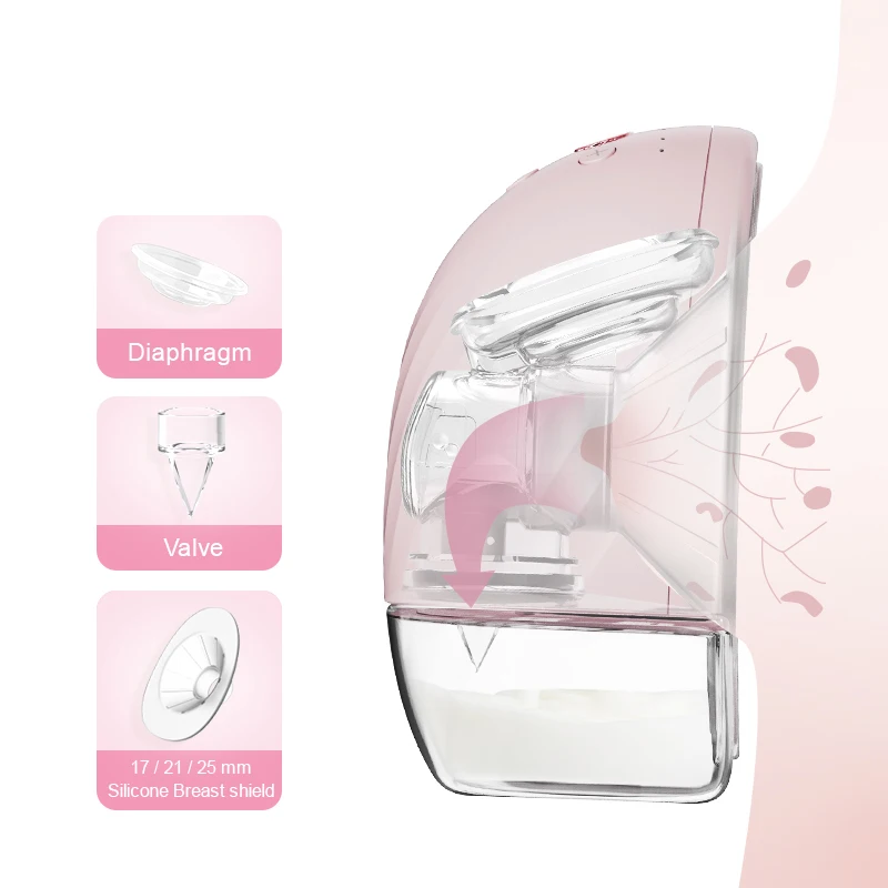 Private Label Wearable Breast Pump Electric Hands Free Breast Milk Pump Machine Wireless Auto Breastfeed Freehand Breastpump